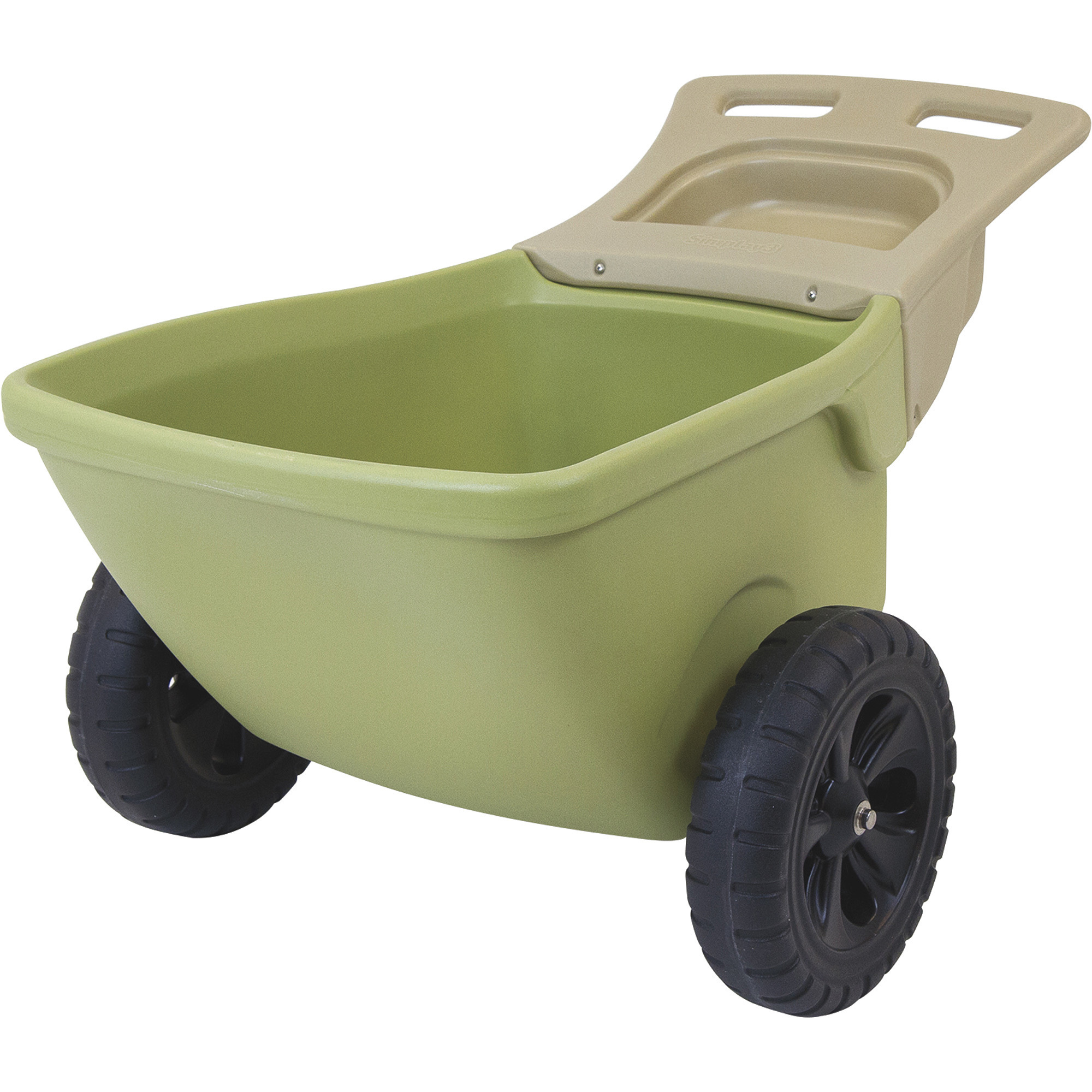 Simplay3 Easy-Haul Wheelbarrow - 4 Cubic Ft. Capacity, Heavy-Duty Resin, 13.5in. Wheels, Model# 416040-01